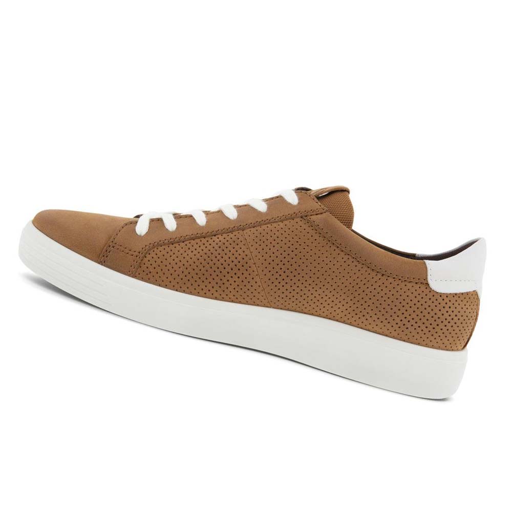 Ecco Soft Classic Laced Fritidssko Herre Brune Hvite | NO 485CTV